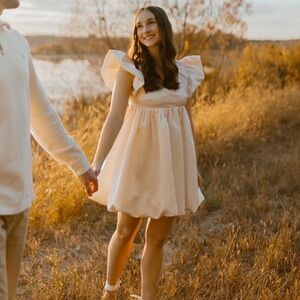 Adorable Vestique bubble dress worn once for engagement photo shoot! Size small!